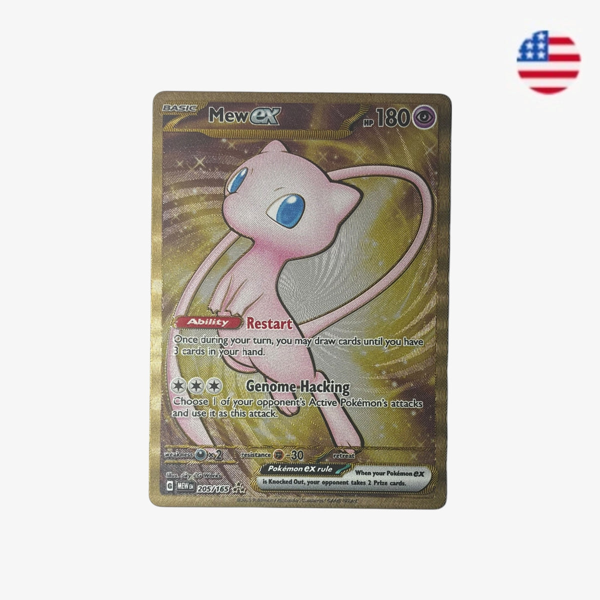 Mew ex (Metal Card) | MEW 205/165