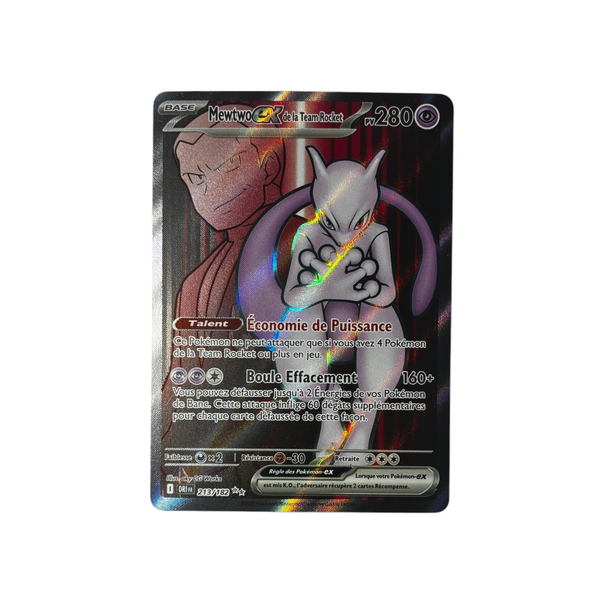 DRI 213 | Mewtwo ex de la Team Rocket (FR)