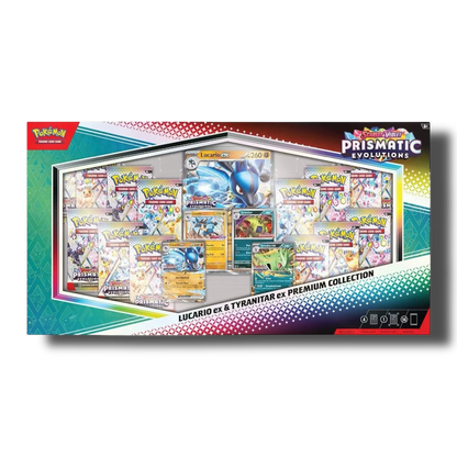 Lucario ex & Tyranitar ex Premium-Collection | Prismatic Evolutions (EN)