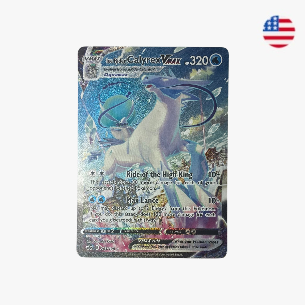 Ice Rider Calyrex V MAX | 203/198