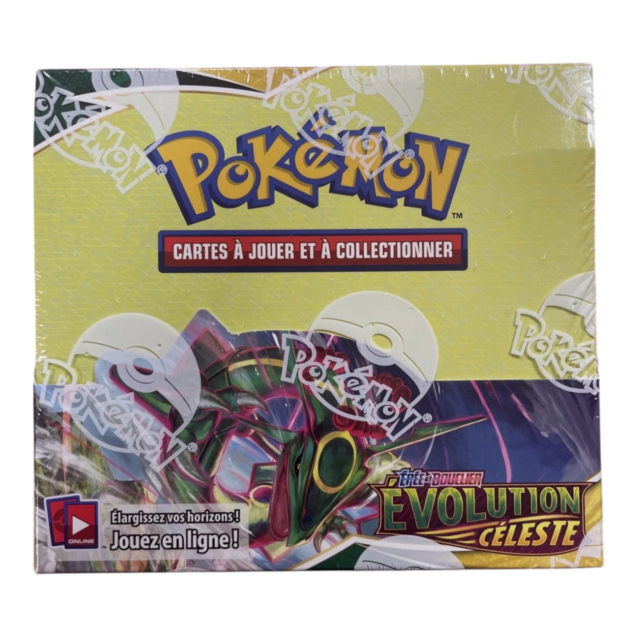 Carte vintage Évolution Céleste de TamoriCards, illustration détaillée sur fond sombre, style artistique rétro.